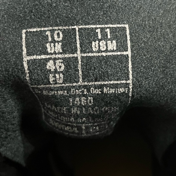 Dr. Martens Black Modern Classics Smooth 1460 Boots Sz. 11​​​​​​​​​​​​ - Picture 7 of 7